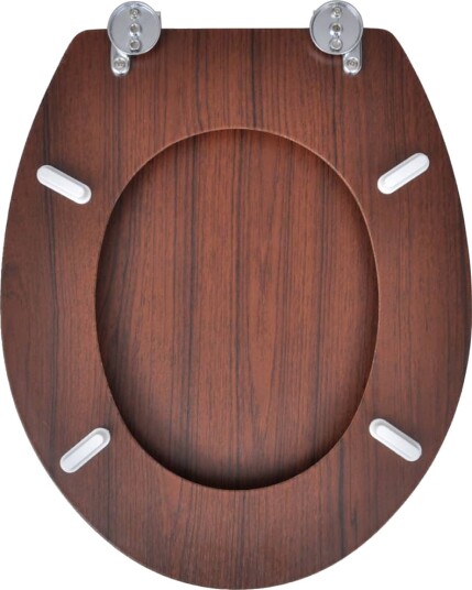 vidaXL Toalettsete MDF stilrent design brun