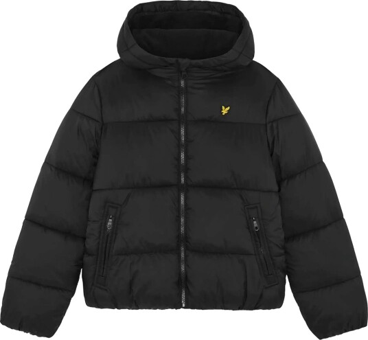 Lyle & Scott Fleece Lined Padded Jacket Black 122 128
