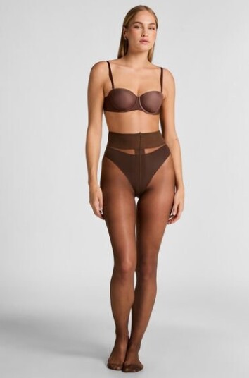 Hunkemöller Strømpebukse 15 Denier Second Skin Brun