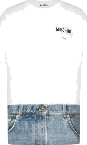 Moschino unisex Topper Hvit 2XS,