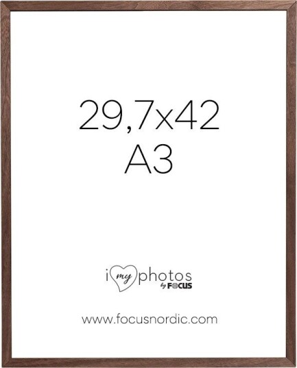 Focus Soul Fotoramme valnøttfiner 29.7x42cm A3