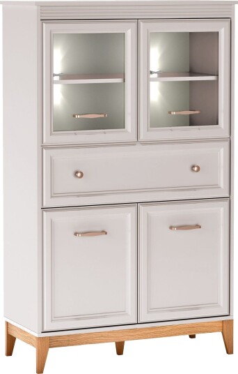Zeylor Vitrineskap 151 cm med Belysning -