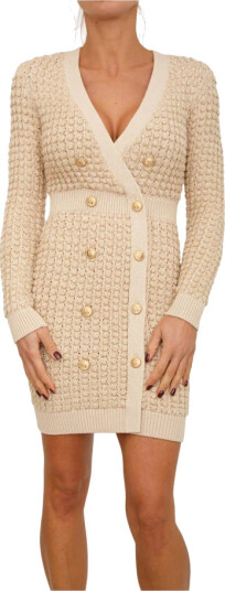 Elisabetta Franchi Dame Kjoler Beige S, Elisabetta Franchi Dame Kjoler Beige S,