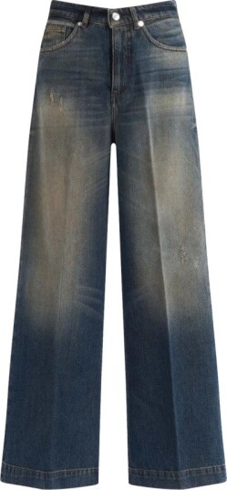 Nine In The Morning Dame Jeans Blå W25,