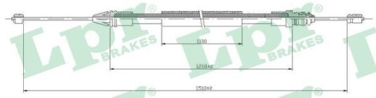 Bremsewire LPR C0710B