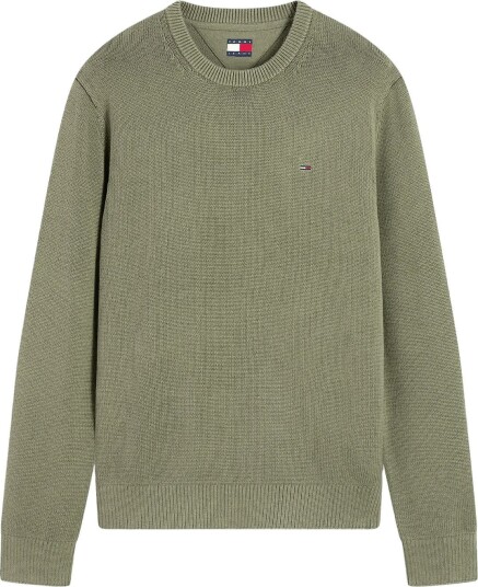 Tommy Jeans Tjm Slim Ess Sweater Ext Khaki green M
