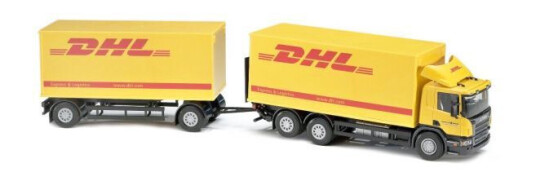 Emek Distribusjonsbil Med Tilhenger Scania DHL