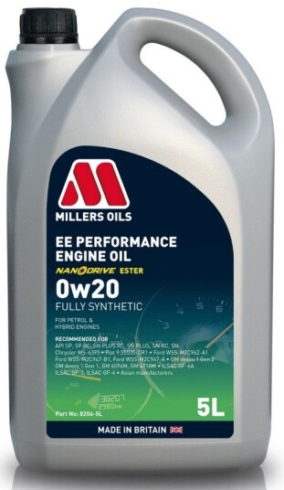 Motorolje MILLERS EE PERFORMANCE 0W20 5L