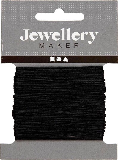 Creativ Company Makramégarn 10 m 1 mm Svart