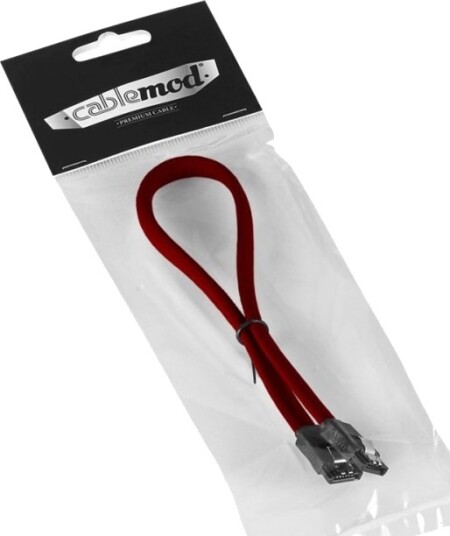 Cablemod Modmesh - Sata-Kabel - Serial Ata 150/300/600 - Sata (Hunn) Til Sata (Hunn) - 60 Cm - Blodrød Cablemod Modmesh - Sata-Kabel - Serial Ata 150/300/600 - Sata (Hunn) Til Sata (Hunn) - 60 Cm - Blodrød