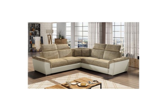 Hjørnesofa Eltap Federico 266x102x266 cm Berlin 03 Soft 33 Beige Universell