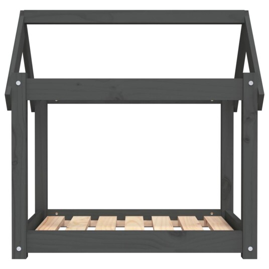 Vidaxl Hundeseng Grå 71X55X70 cm Heltre Furu