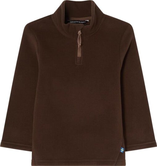 Isbjörn of Sweden Kids" & Teens" Cloud Half Zip Fleece Chocolate 122/128