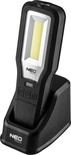 Neo Arbeidslampe 550 Lm Cob Led + Fot + Lader Neo Arbeidslampe 550 Lm Cob Led + Fot + Lader