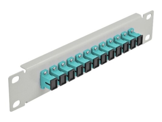 Delock - Koblingspanel - Sc Mm X 12 - Grå - 1U - 10"