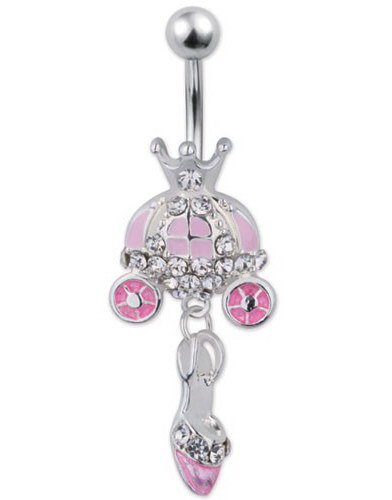 Cinderella Dream Navlepiercing Rosa