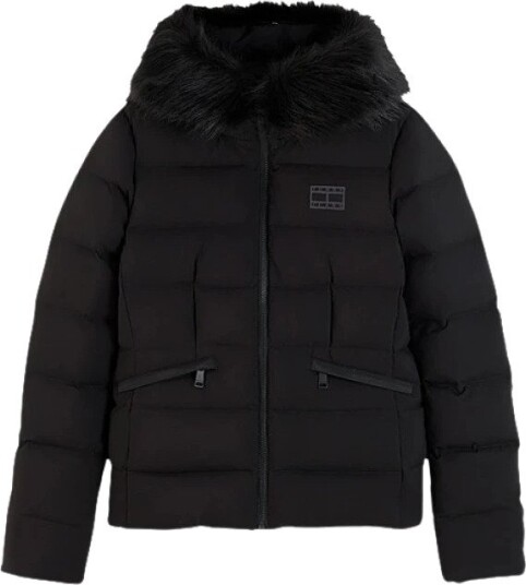 Tommy Jeans Tjw Slim Hood Puffer Down Ext Black XS Tommy Jeans Tjw Slim Hood Puffer Down Ext Black XS