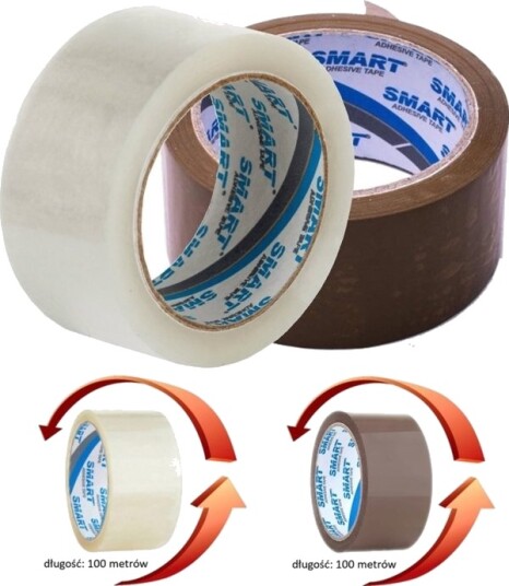 Smart Pakkebånd Smart 48 Mm X 100 M Akryl Brun Smart Pakkebånd Smart 48 Mm X 100 M Akryl Brun