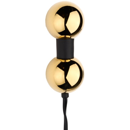 Dungeon Lab DG Lab Bi Polar Anal Double Ball Electrode Gold Gold