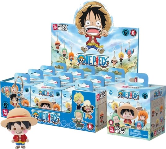 YuMe One Piece Pocket Hero Blind Box nøkkelhankfigur YuMe One Piece Pocket Hero Blind Box nøkkelhankfigur