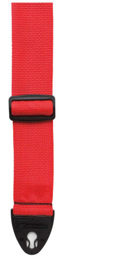 D'Andrea 2" Polyweb Guitar Strap Red w/ Ace-Lock