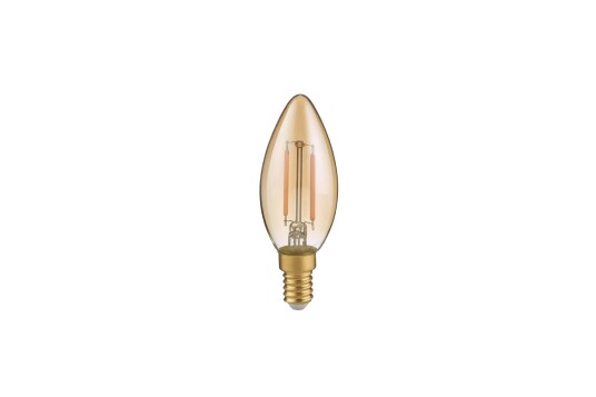 Filament Lamppu Kynttiläkupu 2W 250Lm 2700K LED E14 Ruskea Trio Lighting Amber