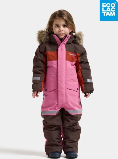 Didriksons Bjärven Kids' Coverall Shadow Brown Didriksons Bjärven Kids' Coverall Shadow Brown