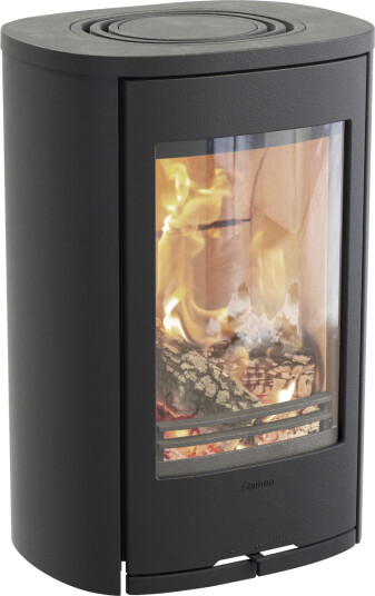 Contura 810W Style svart vegghengt vedovn med støpejernsdør Contura 810W Style svart vegghengt vedovn med støpejernsdør