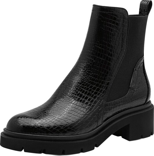 Tamaris Women Boots BLACK CROCO 36