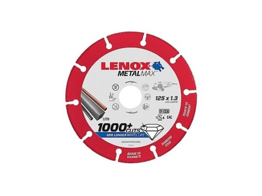 Lenox 2030866, Kutteskive, Flatt Senter, Metall, Alle Merker, 2,22 Cm, 12,5 Cm