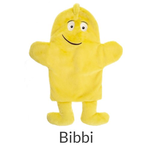 Babblarna språktrening Hånddukker 30 cm Bibbi
