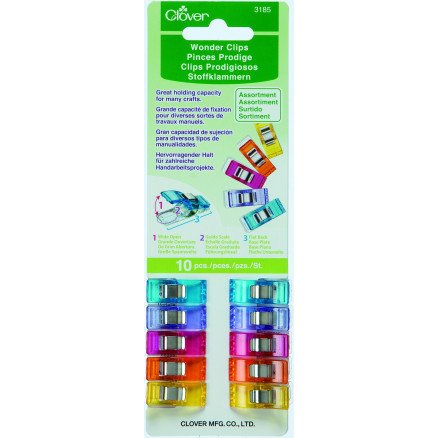 Clover Wonder Clips Ass farger 10 stk Clover Wonder Clips Ass farger 10 stk