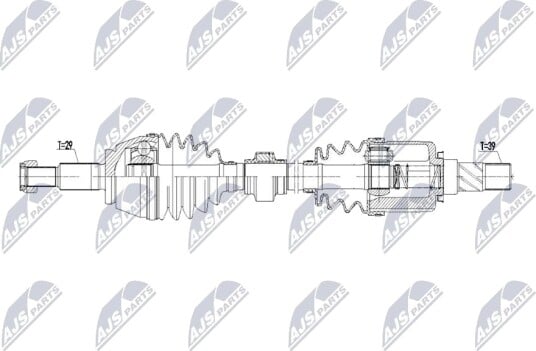 NTY NPW RE 251 Drivaksel NTY NPW RE 251 Drivaksel