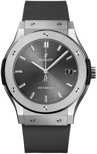 Hublot Herreklokke 511.NX.7071.RX Classic Fusion Grå/Gummi Ø45 mm
