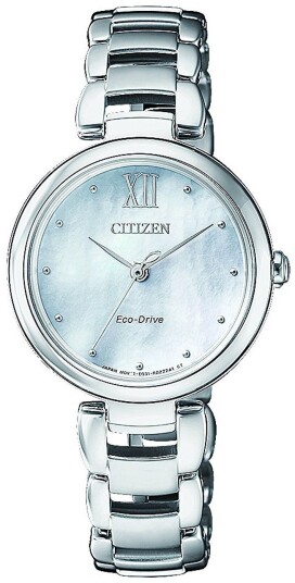 Citizen Dameklokke EM0530 81D Elegance Sølvfarget/Stål Ø28.7 mm