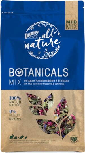 Bunny Nature All Nature Botanicals Mid Mix Blå Kornblomst & Solhatt 3x120g