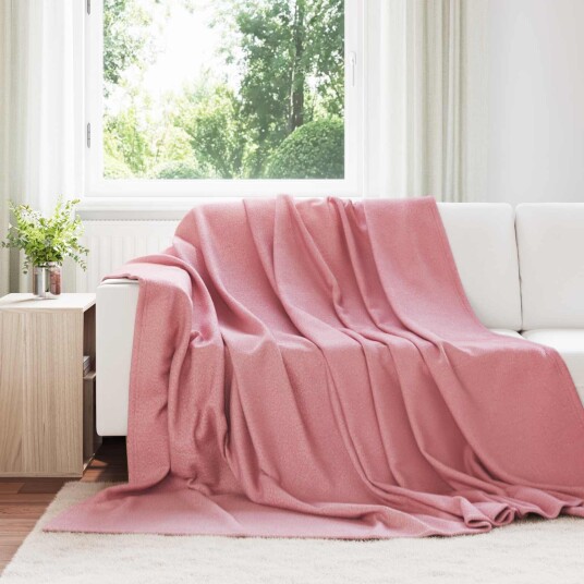vidaXL Kastepledd 24 pcs Rosa 240 x 220 cm Fleece
