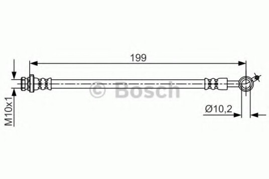 Bremseslange BOSCH 1 987 481 699