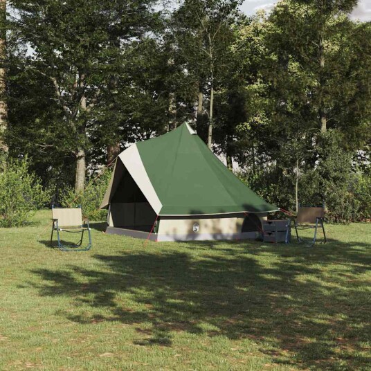 Tipi telt med tak med lagring grønn 400 x 346 x 250 cm taft Tipi telt med tak med lagring grønn 400 x 346 x 250 cm taft