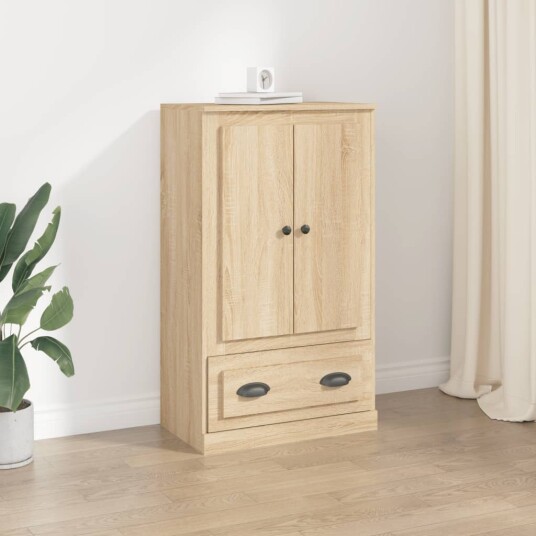 vidaXL Highboard sonoma eik 60x35,5x103,5 cm konstruert tre