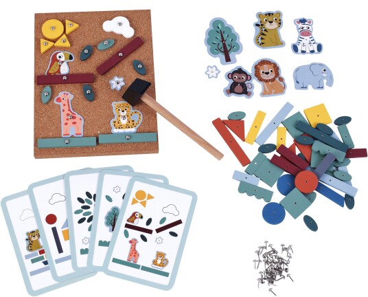 Kinder and Kids Hammer Og Spiker Spill Jungel