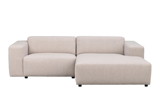 Rowico Home WILLARD sofa 3 seter sjeselong høyre lys beige