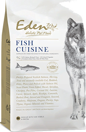 Eden Cuisine Tørrfôr For Mellomstore Og Store Hunder Fish 12 kg