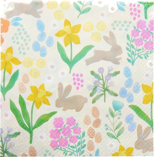 Havi Havi Napkin Bunny   Multi/patterned   33X33CM