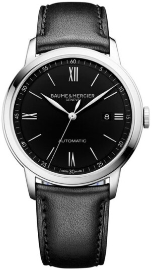 Baume & Mercier Herreklokke M0A10453 Classima Sort/Lær Ø42 mm