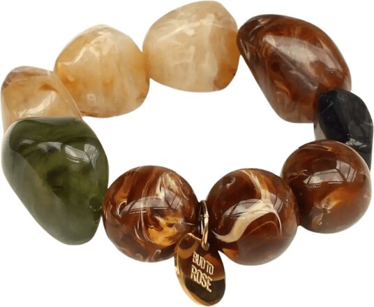 Bud To Rose Molto Resin Bracelet Mix Green Green ONE SIZE Bud To Rose Molto Resin Bracelet Mix Green Green ONE SIZE