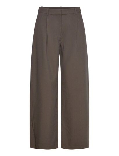 Weekday Low Waist Wide Suiting Trousers Brown 44