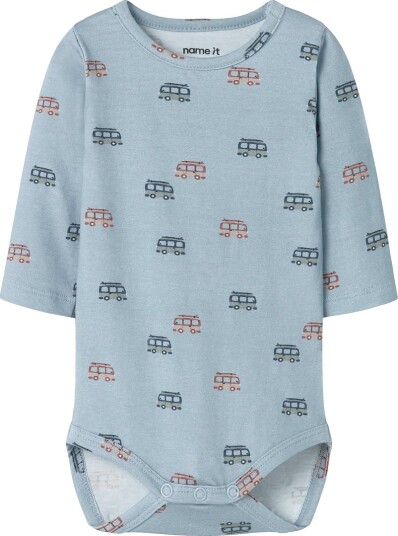 Name It Body I/e NbmJamie Blue Tåke Name It 74 Langermet Body Beige Blå Lyseblå