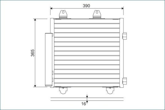 Kondensator VALEO 822577 Kondensator VALEO 822577