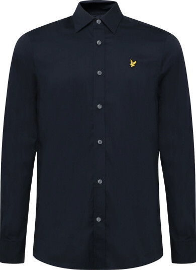 Lyle & Scott Long Sleeve Poplin Shirt Navy XS